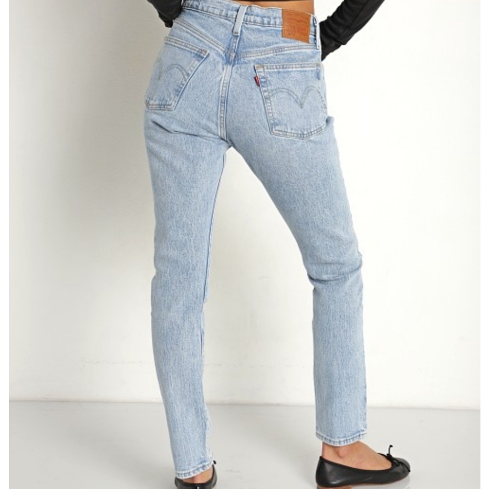 🔥NWT Levis 501 High Rise Skinny Jeans size 31×28 Tango